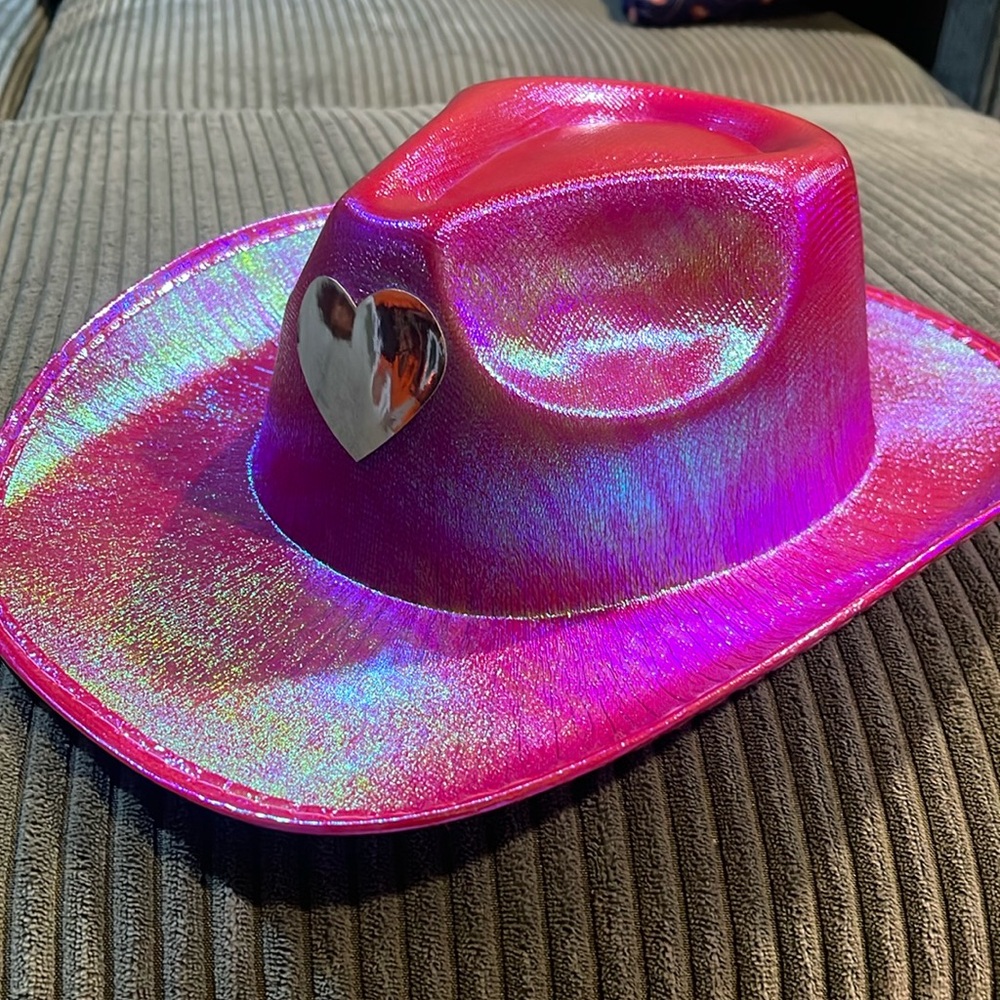 3/$15 Shimmering Purple Heart Cowgirl Hat